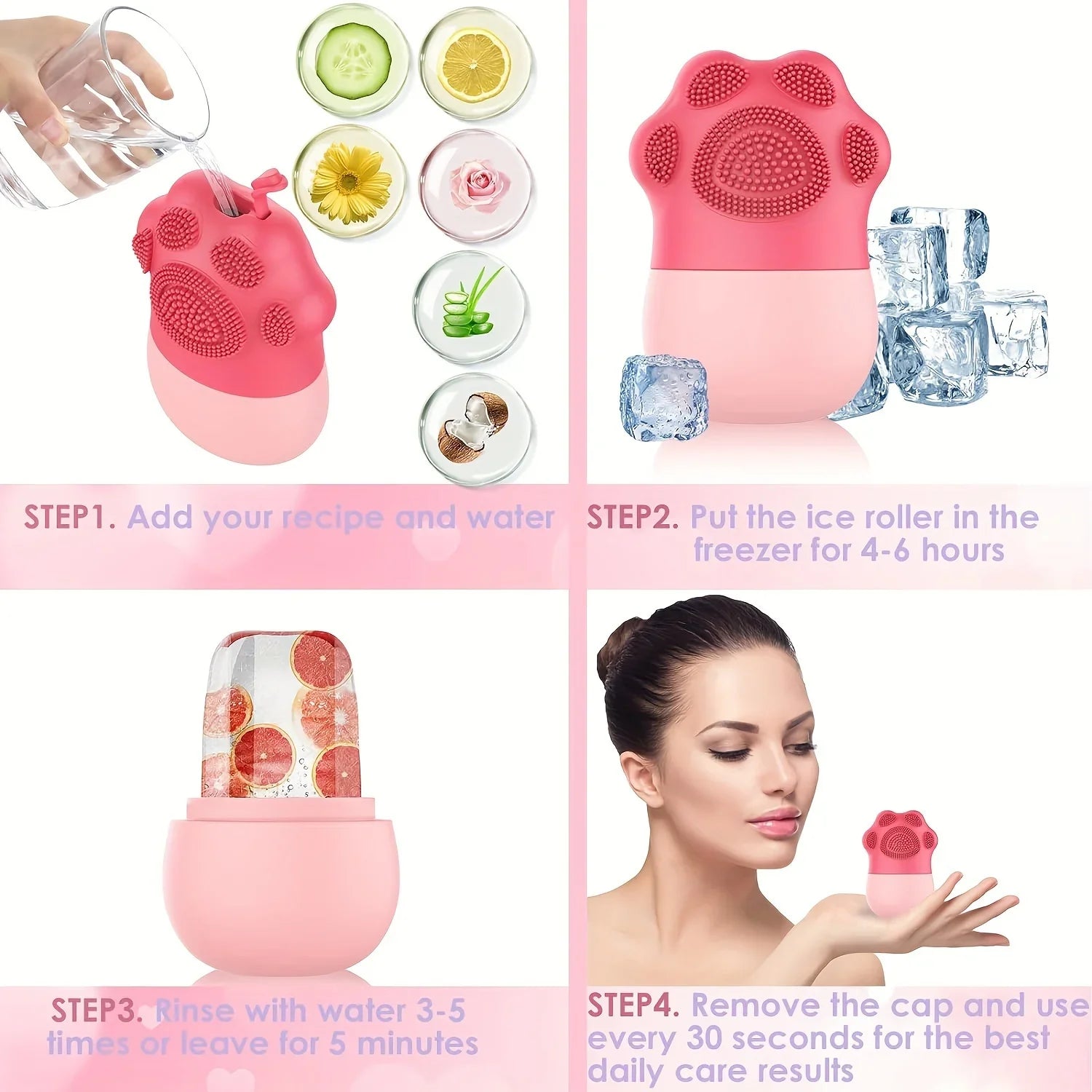 Ice Roller for Face and Eye Beauty | Complete Skin Care Tool Set